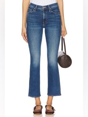Mother Denim The Insider Flood Over the Top Size 30 Blue Jeans Boot Cut Stretchy